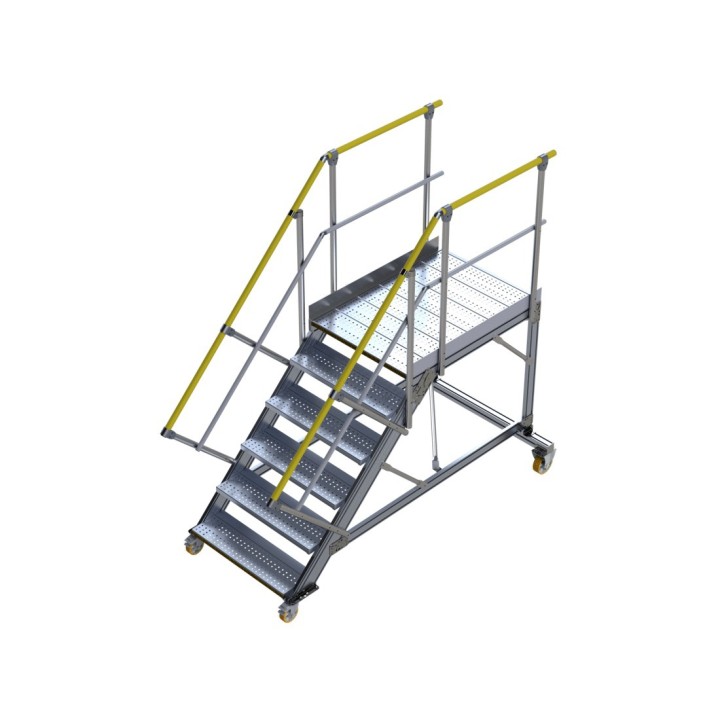 Con opción de pasamanos amarillos RAL 1003 - Inclinación 45°