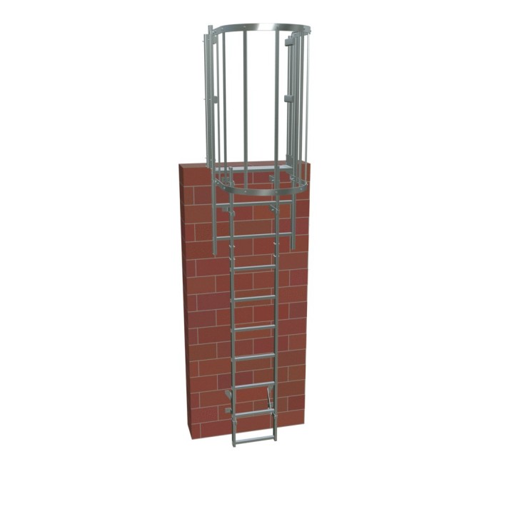 Escalera de crinolina de 2500 mm de altura sin arcos | L'Echelle Europeenne