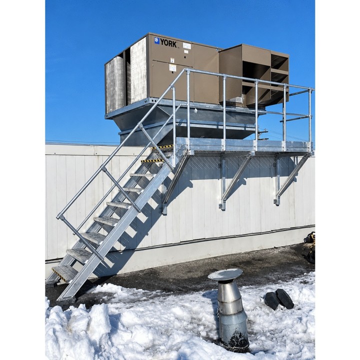 Escalera sin plataforma LEEVEL inclinación 45° ancho 1000 mm | L'Echelle Europeenne