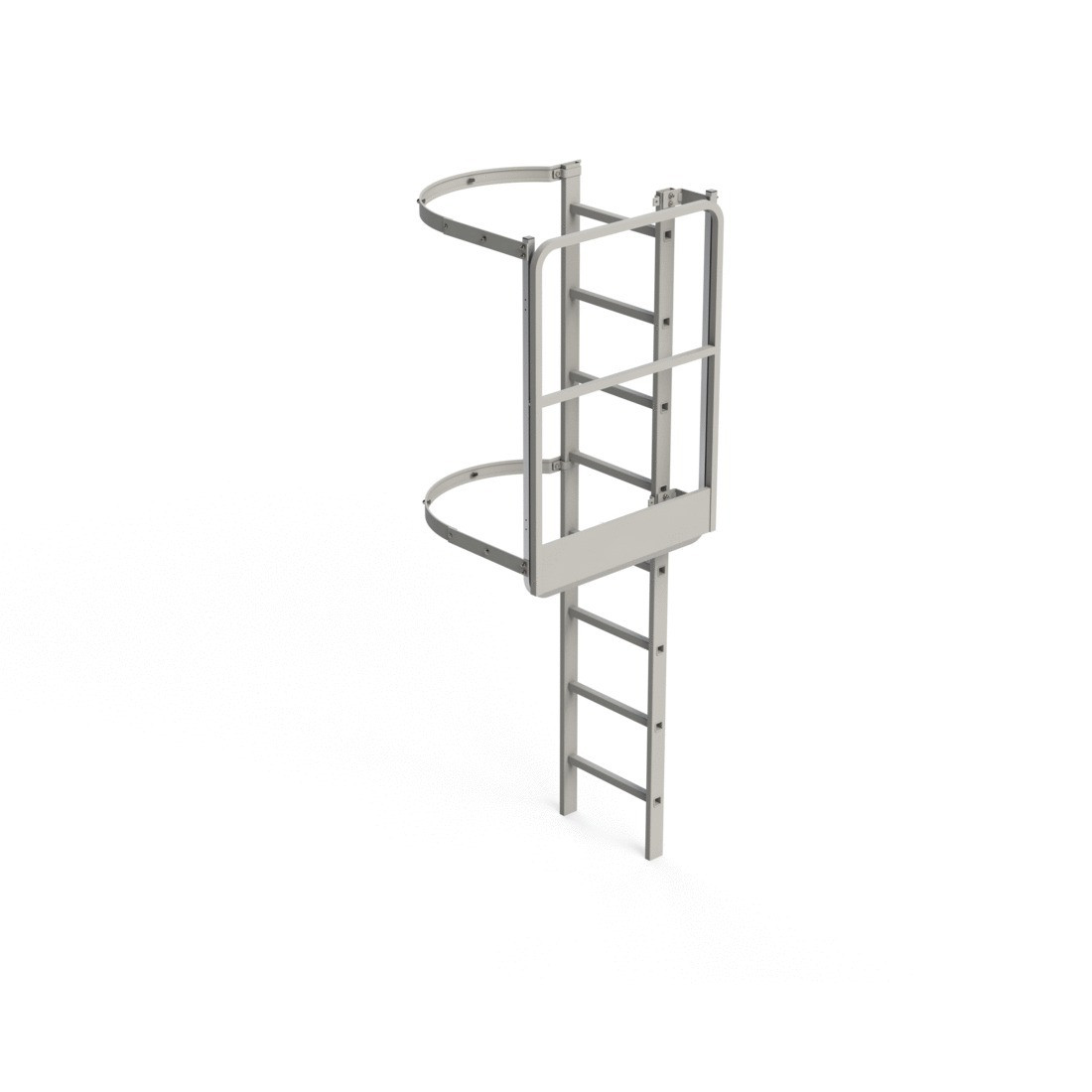 Salida lateral para escalera de protección dorsal