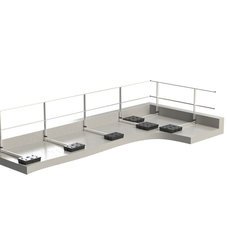 Barandilla FASTGUARD autoportante - versión recta