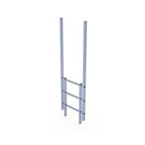 Salida recta de la escalera
