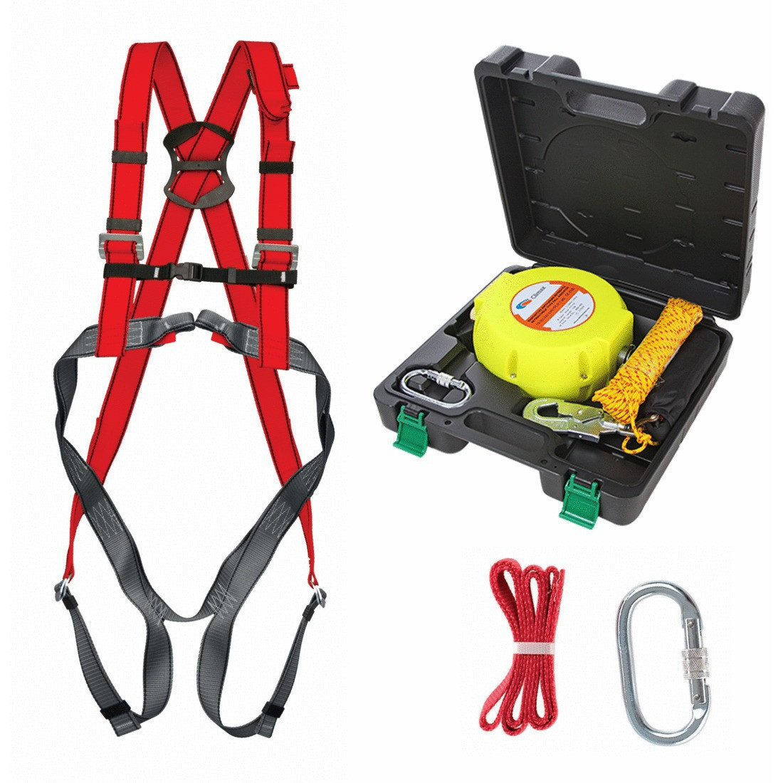 Kit con anticaídas retráctil de cable