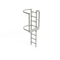 Salida lateral para escalera de protección dorsal