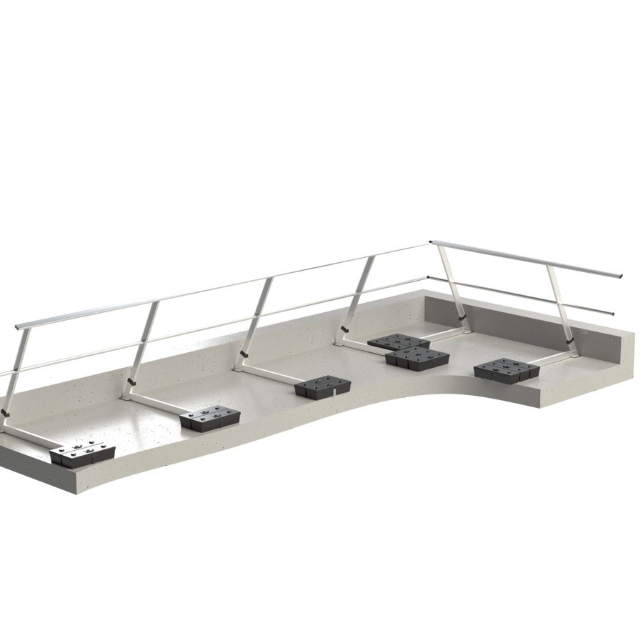 Barandilla FASTGUARD autoportante - versión inclinada