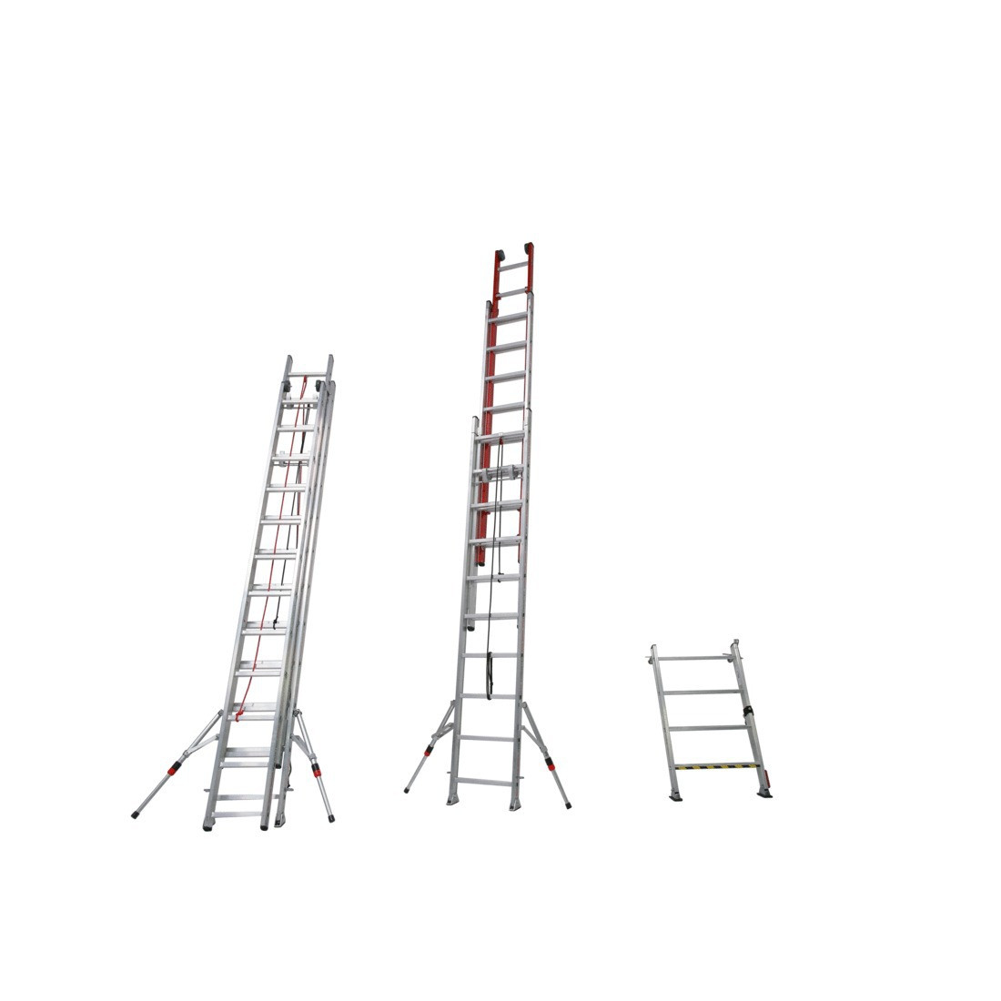 PROSTEP escalera mixta extensible 3 tramos con cuerda de aluminium y fibra de vidrio